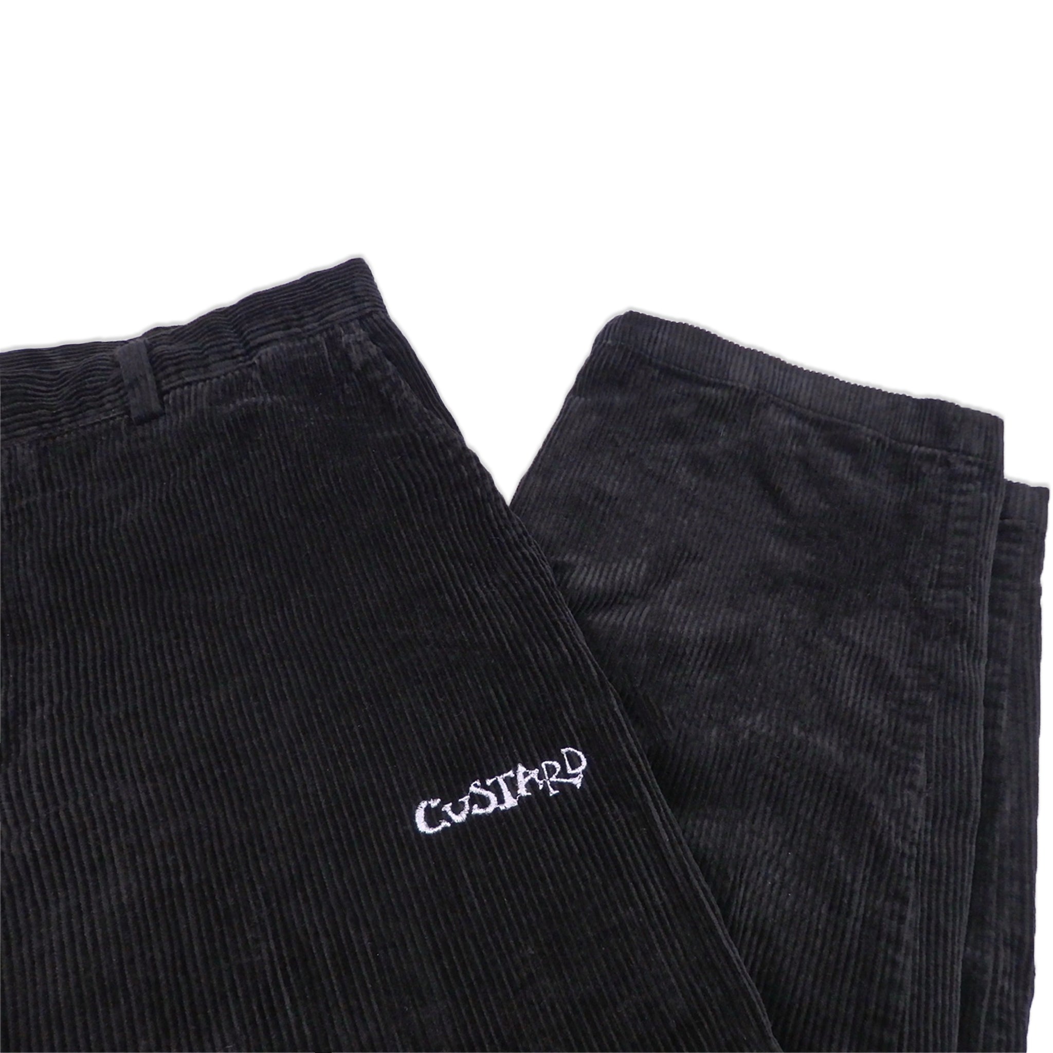 Custard Reclaimed Black Corduroy Trousers | Size 34x29