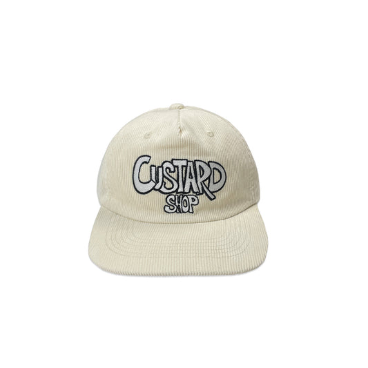 Corduroy Ivory Logo 6 Panel Cap