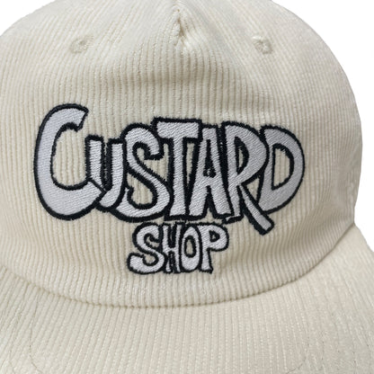 Corduroy Ivory Logo 6 Panel Cap