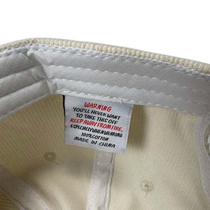 Corduroy Ivory Logo 6 Panel Cap