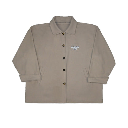 Custard Reclaimed Wool Button-Up Jacket | Size Large