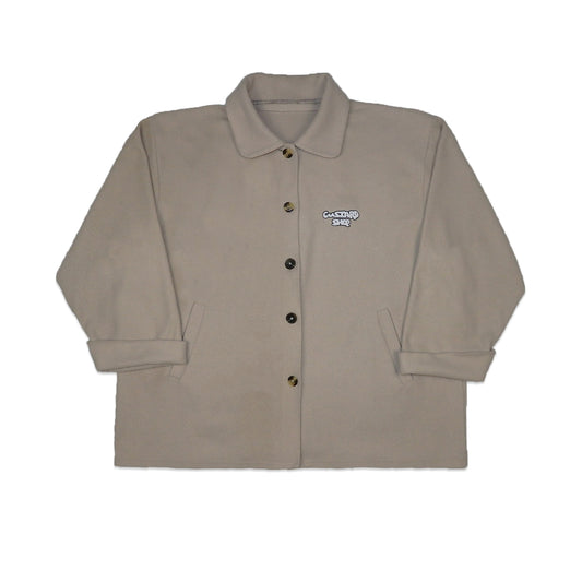 Custard Reclaimed Wool Button-Up Jacket | Size Large