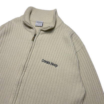 Custard Reclaimed Zip Cardigan | Size Large
