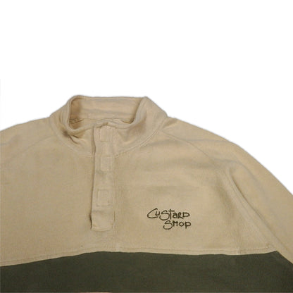 Custard Reclaimed 1/4 Zip Jumper | Size Large