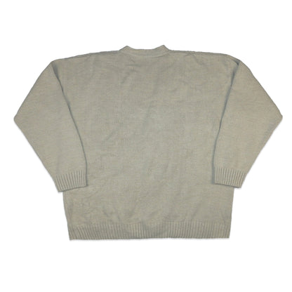 Custard Reclaimed Cream Pattern Cardigan | Size Large