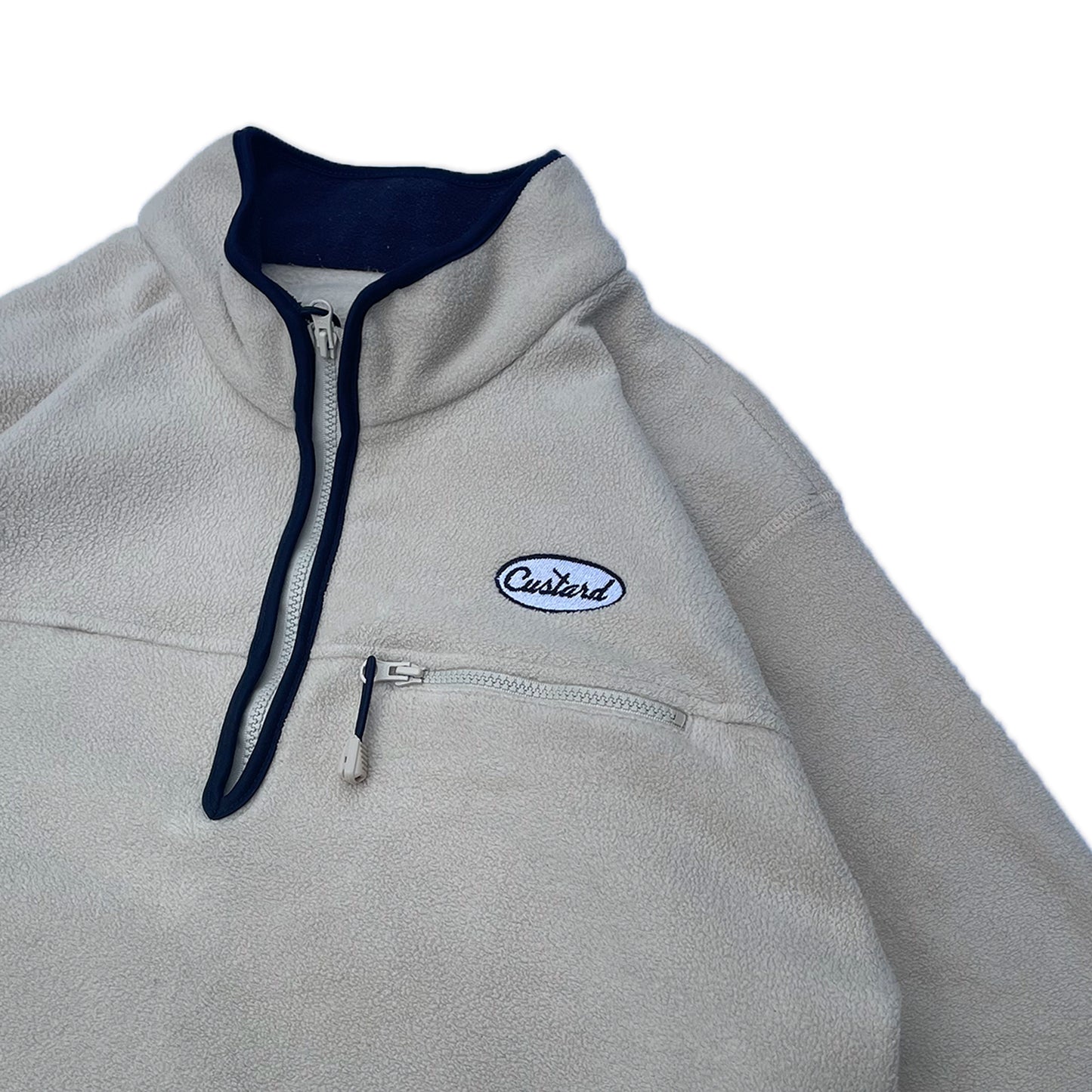 Custard Reclaimed 1/4 Zip Jumper | Size XL