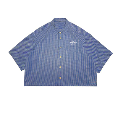 Custard Reclaimed Crop Shirt | Size Large