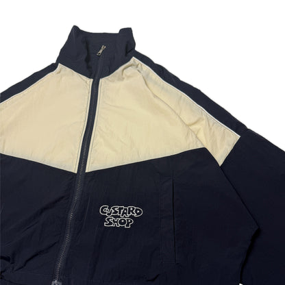 Custard Reclaimed Cropped Track Jacket | Size Small