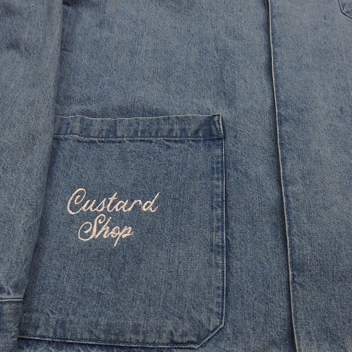 Custard Reclaimed Denim Workers Chore Jacket | Size Medium