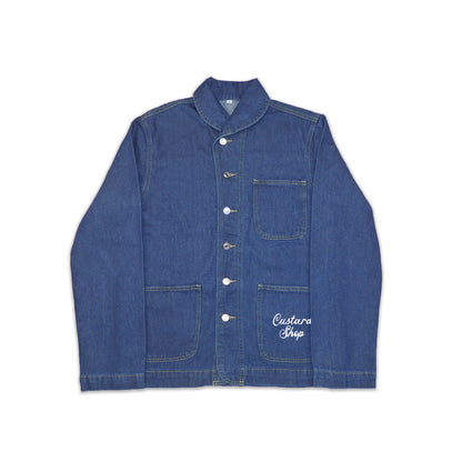 Custard Reclaimed Denim Chore Workers Jacket | Size S/M