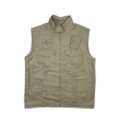 Custard Reclaimed Beige Fishing Vest | Size Large
