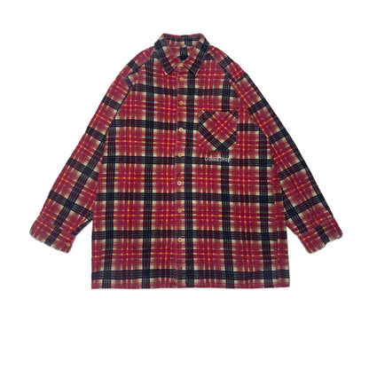 Custard Reclaimed Button Flannel Shirt | Size Large