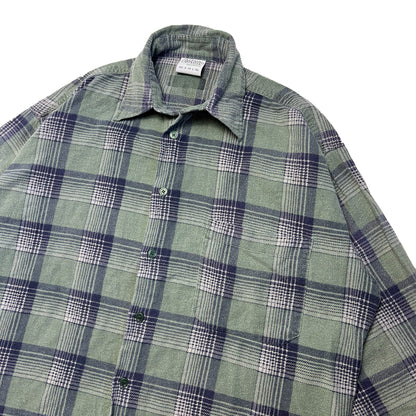 Custard Reclaimed Flannel Shirt | Size Medium