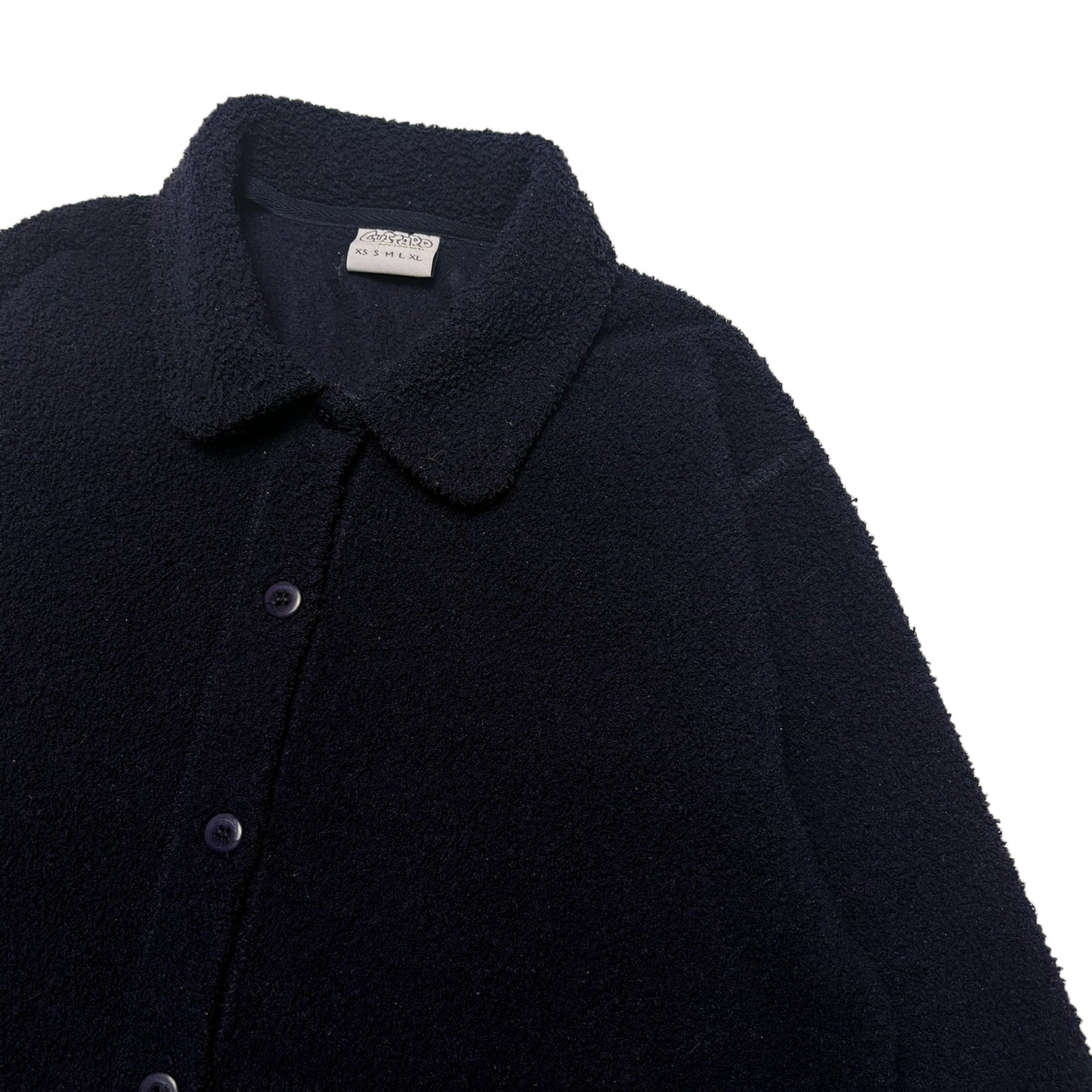 Custard Reclaimed Fleece Shacket | Size Medium