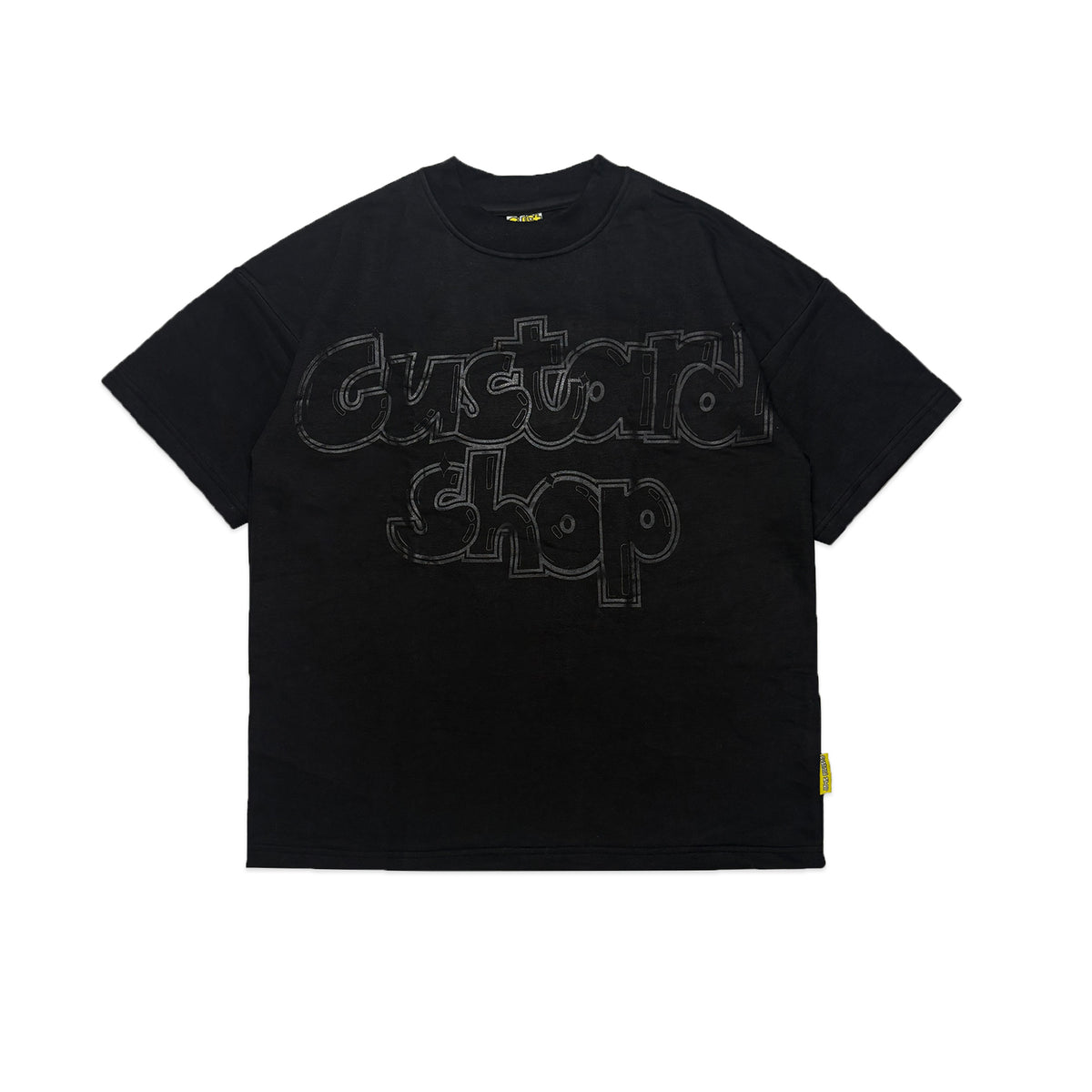 Heavyweight Graffiti Print T-Shirt | Black