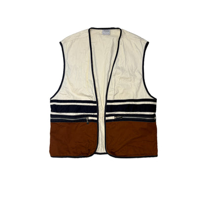 Custard Reclaimed Stripe Gilet | Size Large