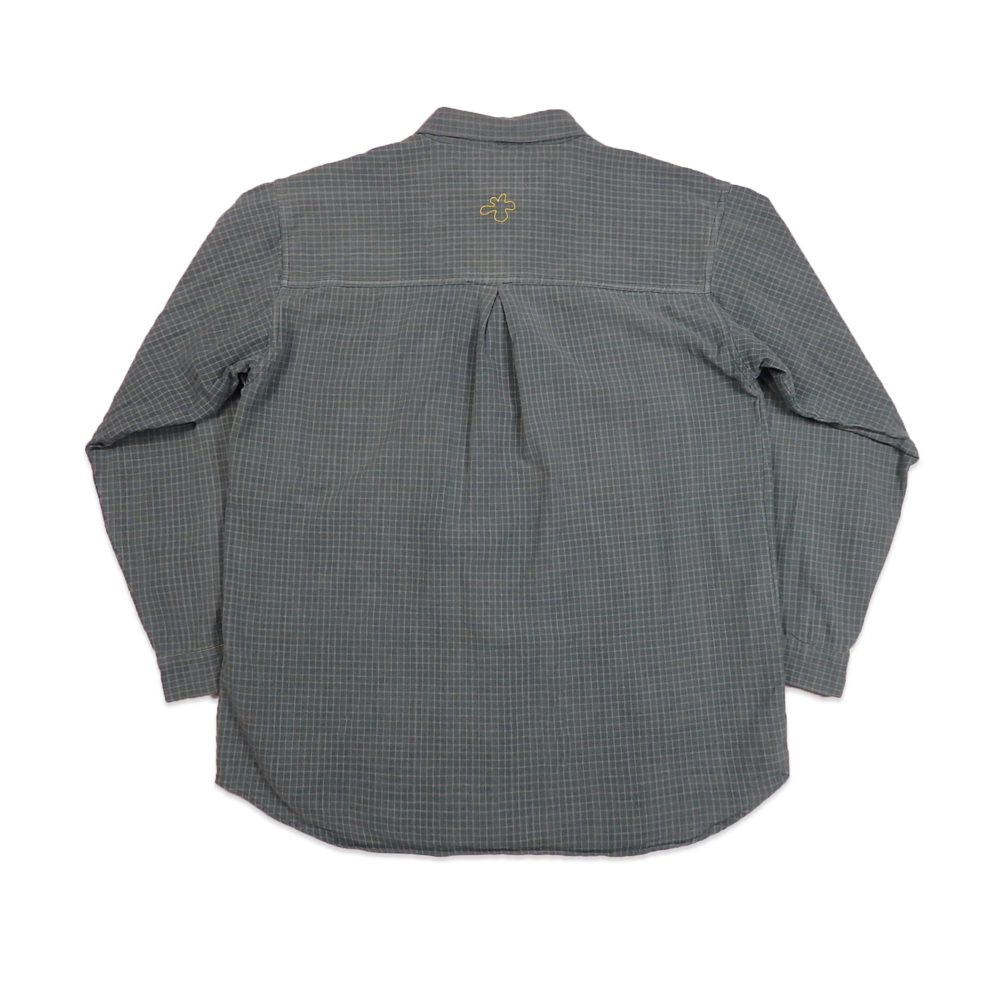 Custard Reclaimed Check Shirt | Size Large