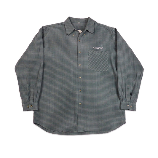 Custard Reclaimed Check Shirt | Size Large