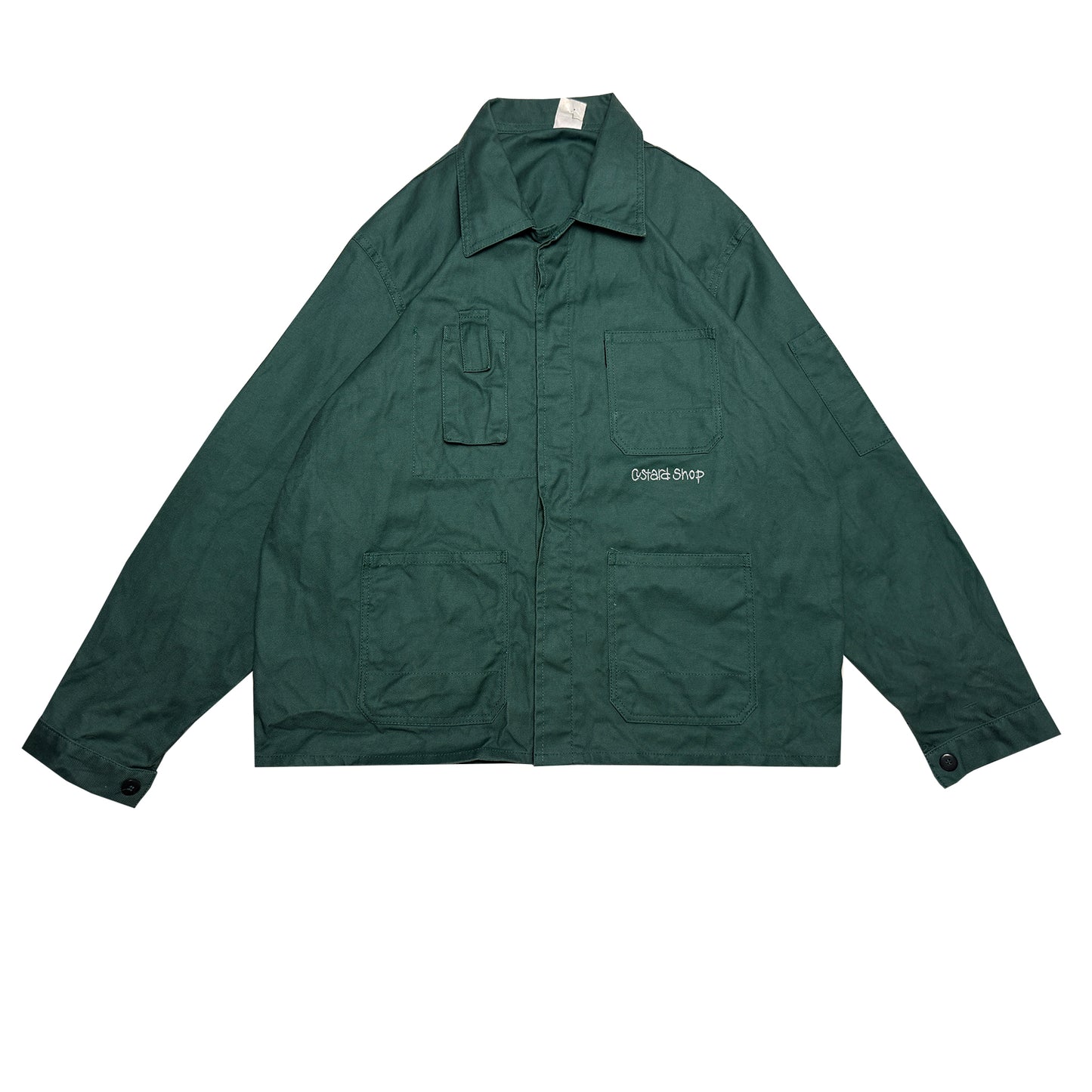 Custard Reclaimed Dark Green Chore Jacket | Size Medium