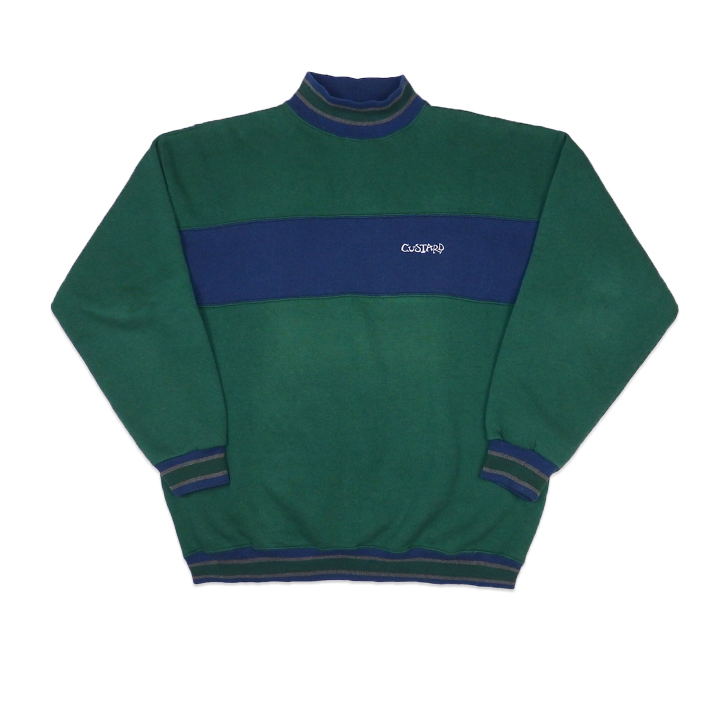 Custard Reclaimed High Neck Jumper | Size X-Large
