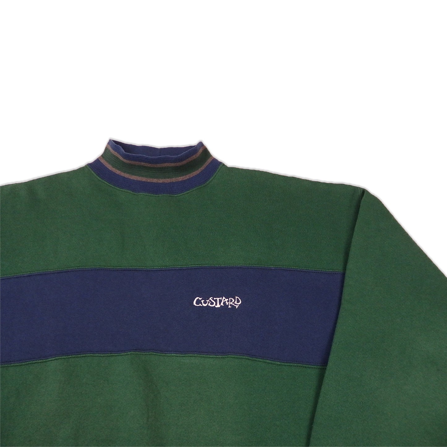 Custard Reclaimed High Neck Jumper | Size X-Large
