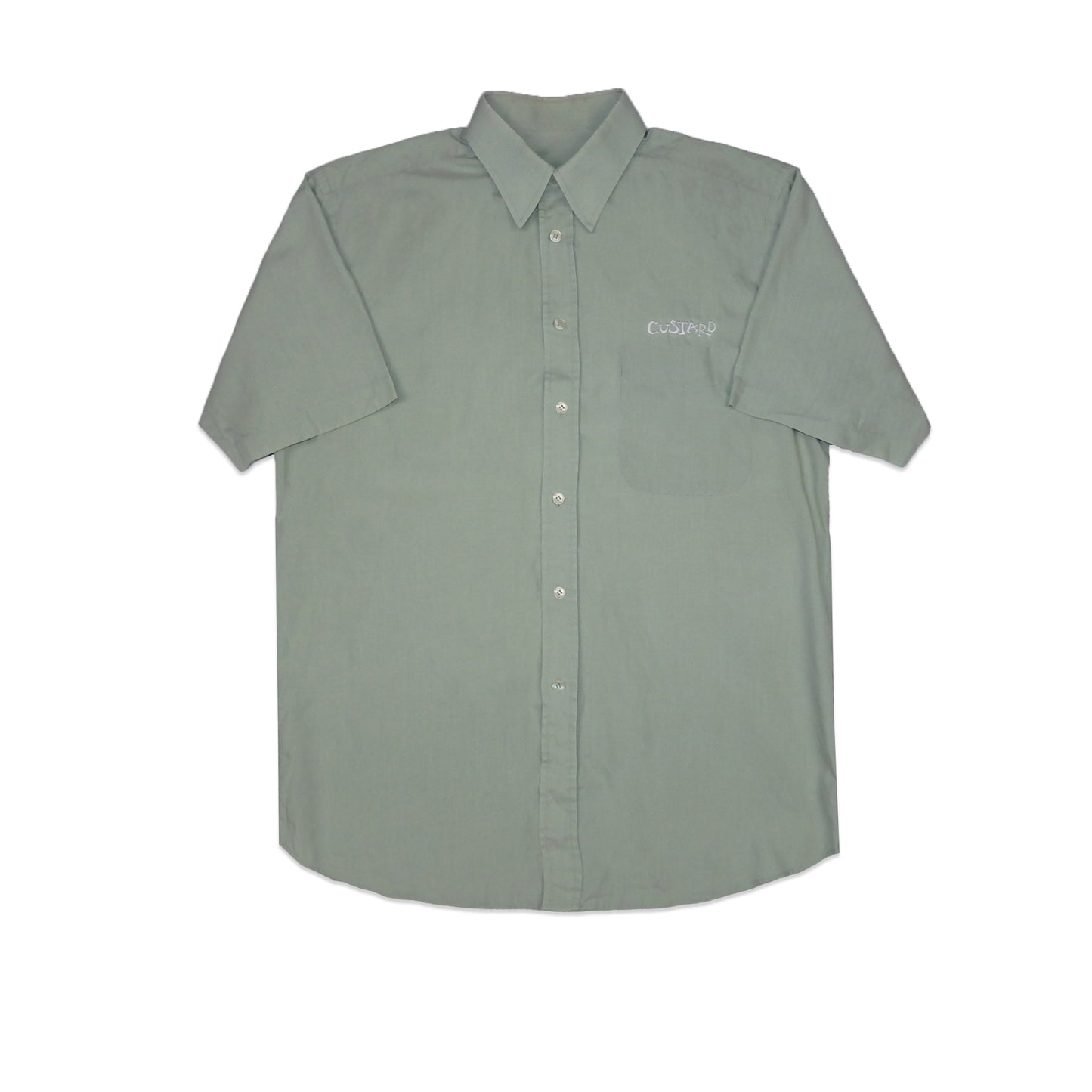 Custard Reclaimed Teal Shirt | Size Medium