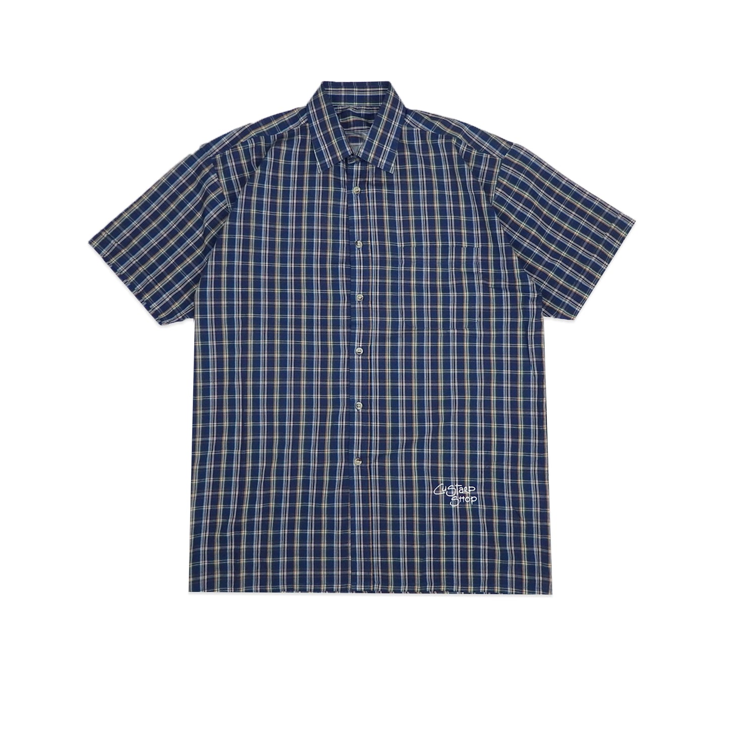 Custard Reclaimed Check Shirt | Size Medium