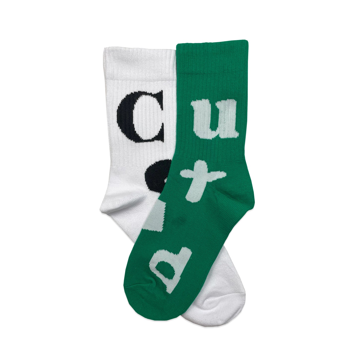 Spell-out Socks | Green