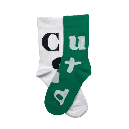 Spell-out Socks | Green