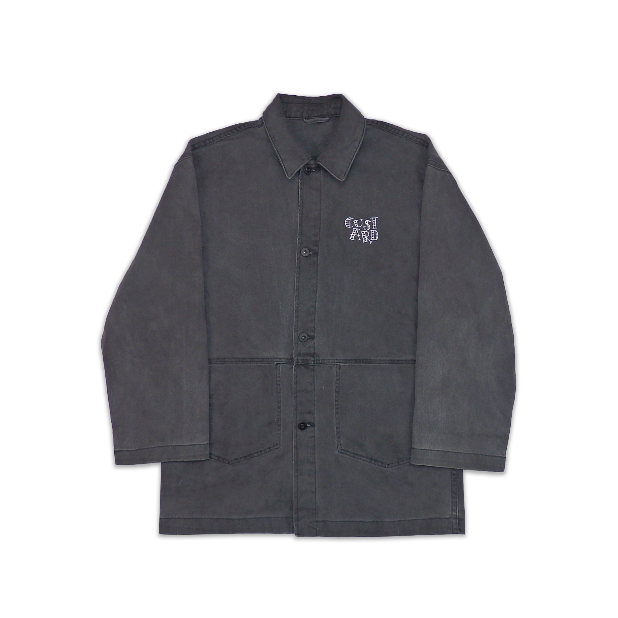Custard Reclaimed Grey Chore Workers Jacket | Size Large