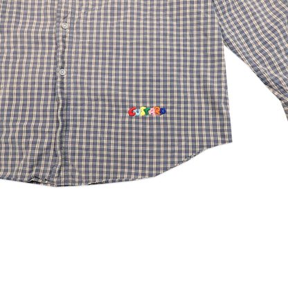 Custard Reclaimed Check Shirt | Size Large
