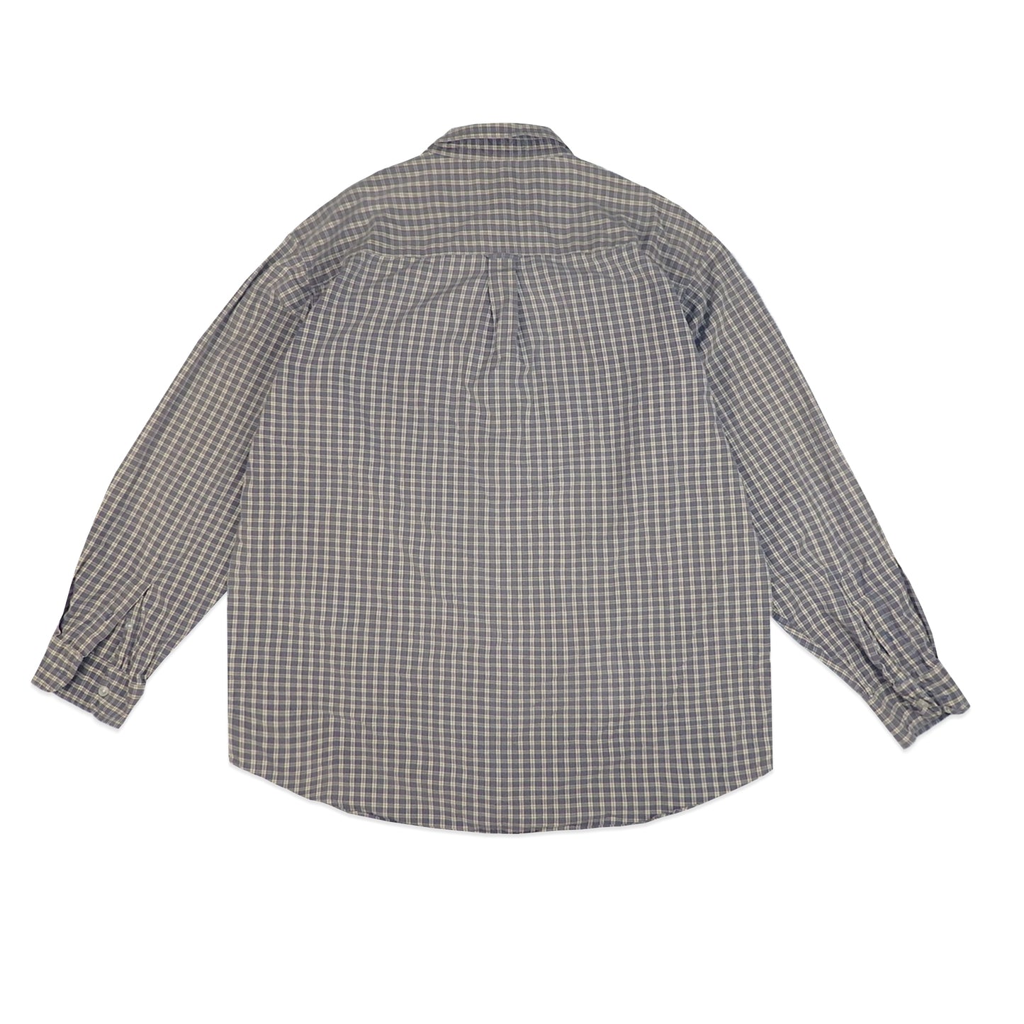 Custard Reclaimed Check Shirt | Size Large