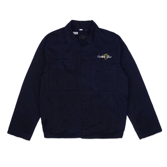 Custard Reclaimed Navy Worker Jacket | Size Medium