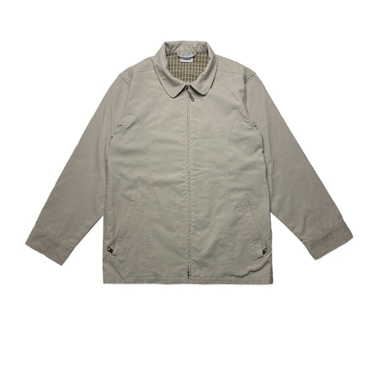 Custard Reclaimed Zip-up Jacket with Hidden Pockets | Size Medium