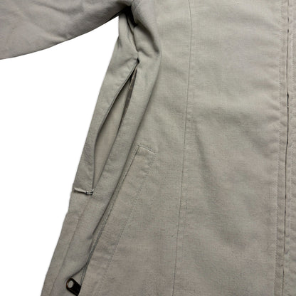 Custard Reclaimed Zip-up Jacket with Hidden Pockets | Size Medium
