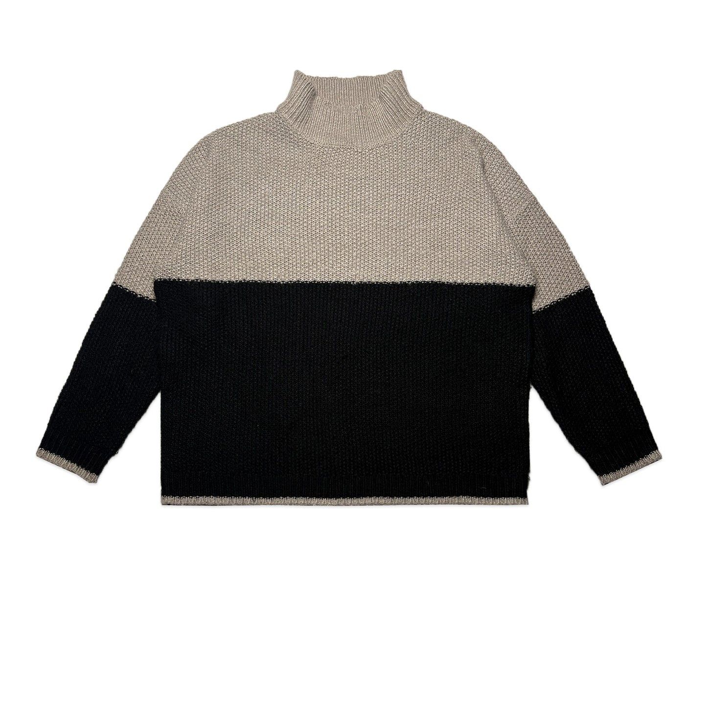 Custard Reclaimed High Neck Jumper | Size Medium