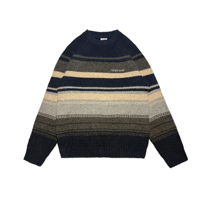 Custard Reclaimed Stripe Jumper | Size Large