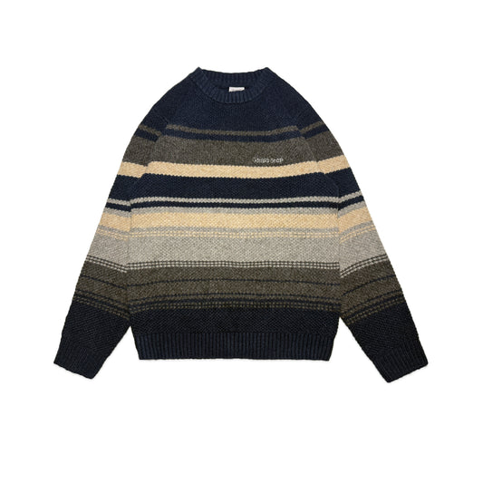 Custard Reclaimed Stripe Jumper | Size Large