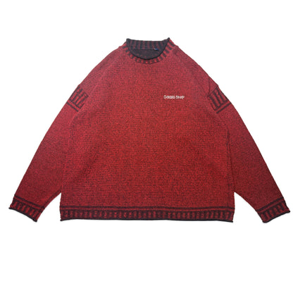 Custard Reclaimed Irish Knit Jumper| Size Large