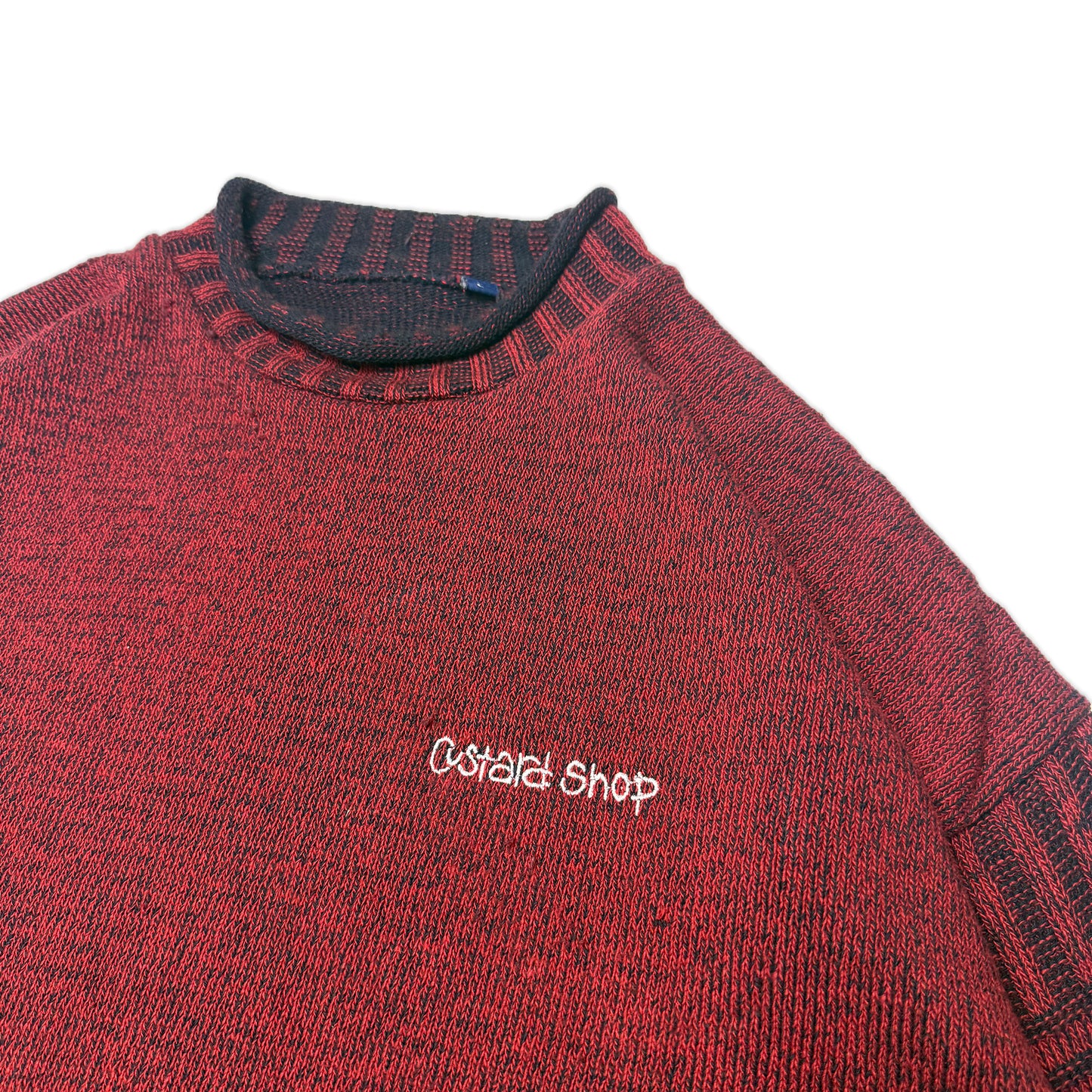 Custard Reclaimed Irish Knit Jumper| Size Large