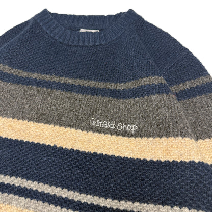 Custard Reclaimed Stripe Jumper | Size Large