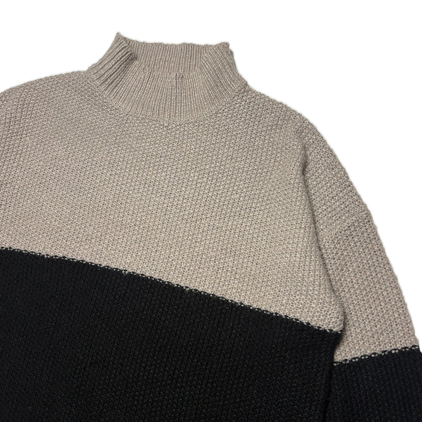 Custard Reclaimed High Neck Jumper | Size Medium