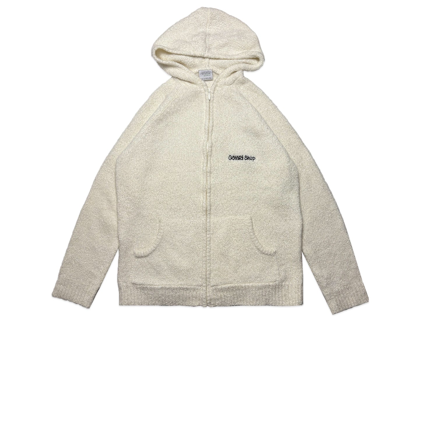 Custard Reclaimed Knit Hoodie | Size Medium