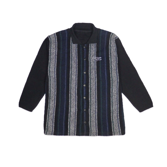 Custard Reclaimed Knit Button Polo | Size Large