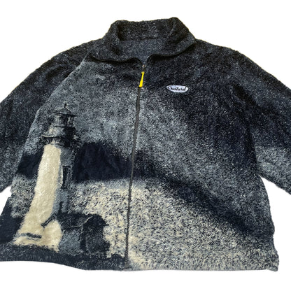 Custard Reclaimed Zip Fleece | Size Medium