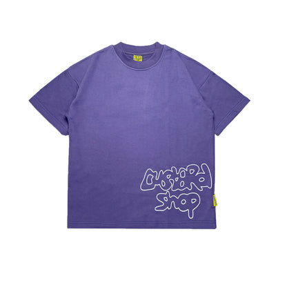 Heavyweight Liquid Print T-Shirt | Lilac