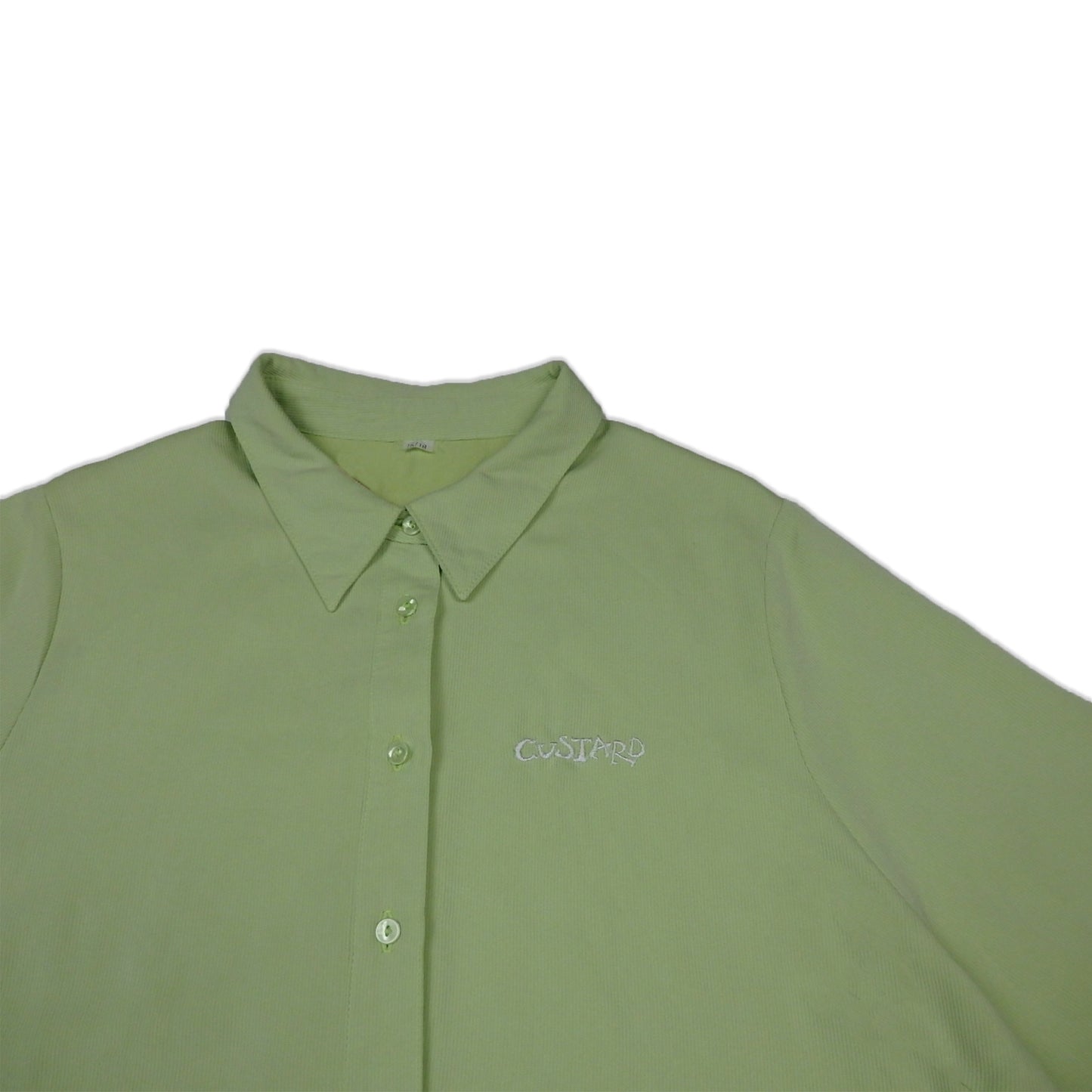 Custard Reclaimed Light Green Box-Fit Shirt | Size XL