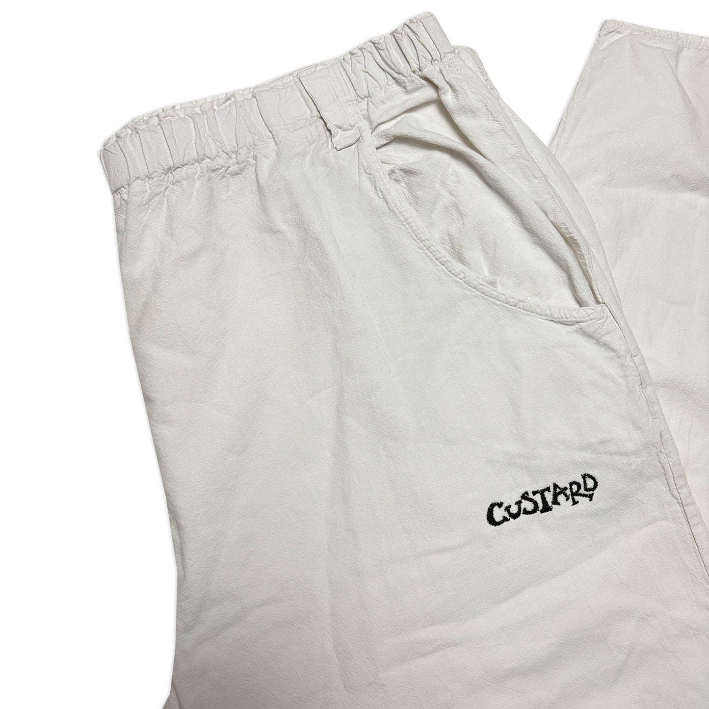 Custard Reclaimed White Linen Trouser | Size 34"