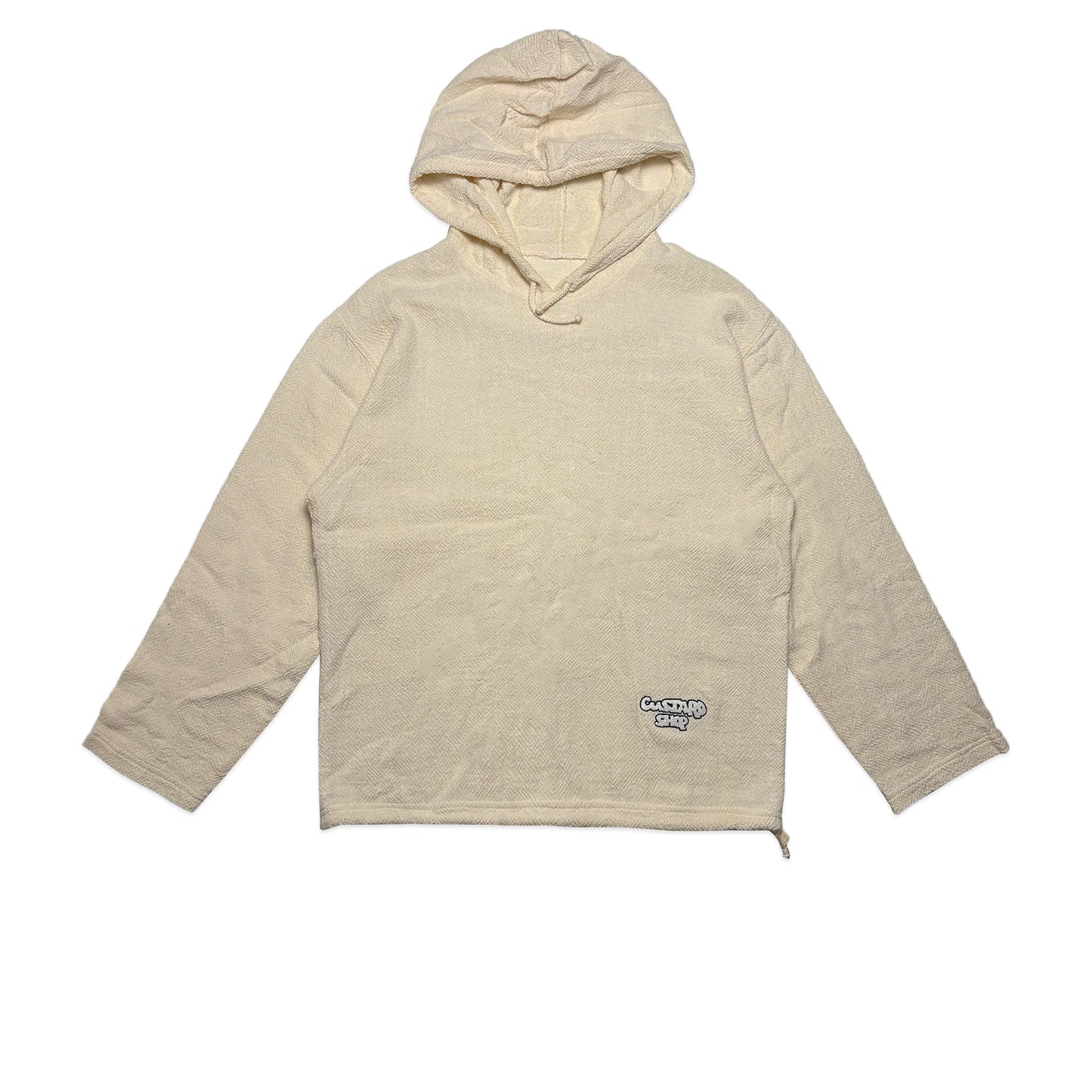Custard Reclaimed Beach Hoodie | Size Medium