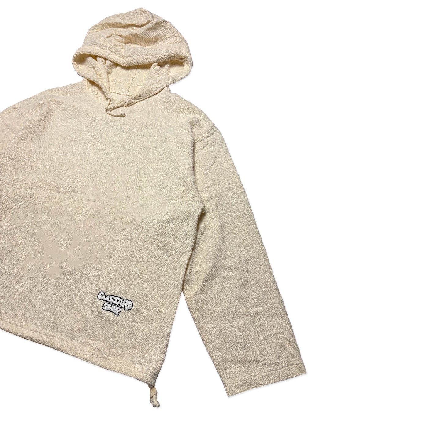 Custard Reclaimed Beach Hoodie | Size Medium